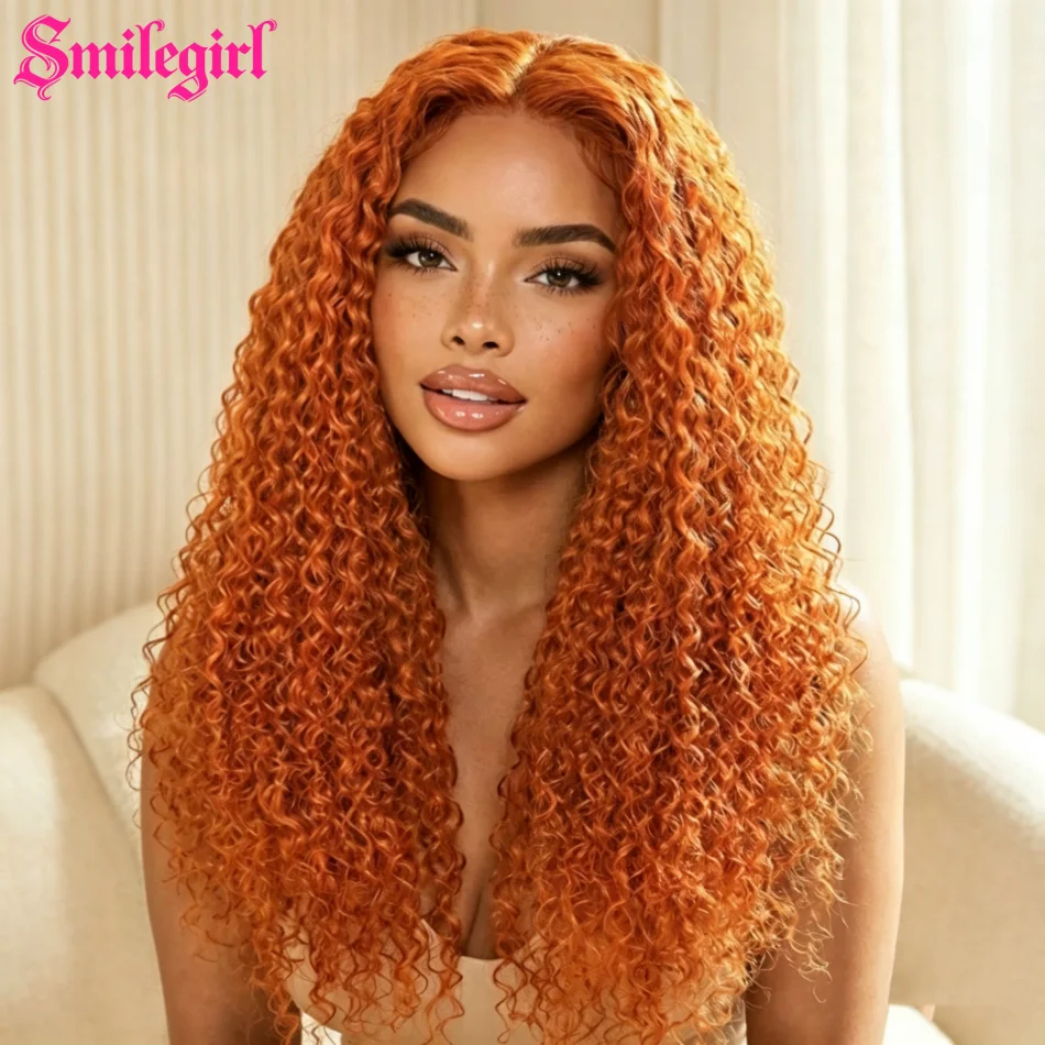 30 Inch Ginger Wig Human Hair 13x6 HD Deep Wave Lace Front Wig Ginger Orange Curly Glueless Wet And Wavy 250 Density 350# Colored Lace Frontal Wig With Hairline For Women
30 Inch Ginger Wig Human Hair 13x6 HD Deep Wave Lace Front Wig Ginger Orange Curly Glueless Wet And Wavy 250 Density 350# Colored Lace Frontal Wig With Hairline For Women