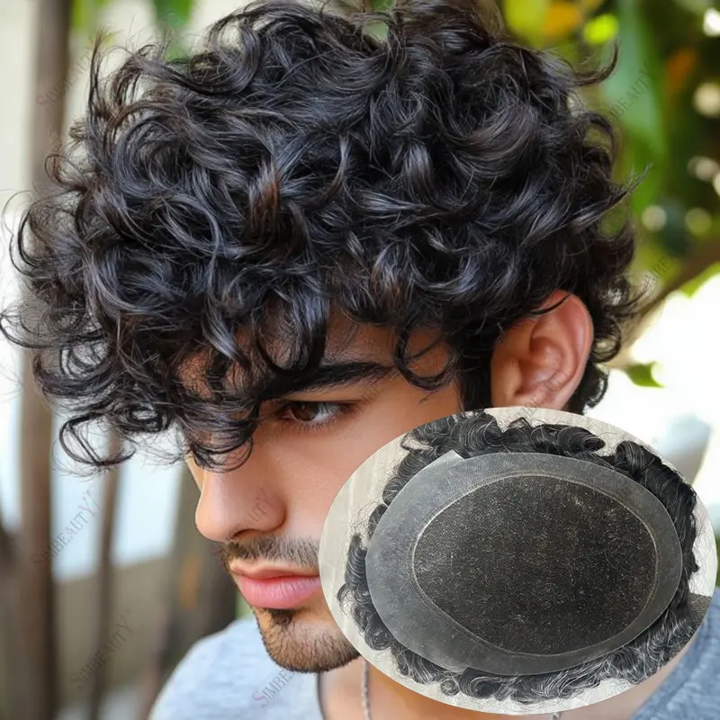 Invisible 28mm Natural Curly Men's Hairpiece Human Hair Toupee Australian Breathable Lace&PU Base Men's Hair Replacement System
Invisible 28mm Natural Curly Men's Hairpiece Human Hair Toupee Australian Breathable Lace&PU Base Men's Hair Replacement System