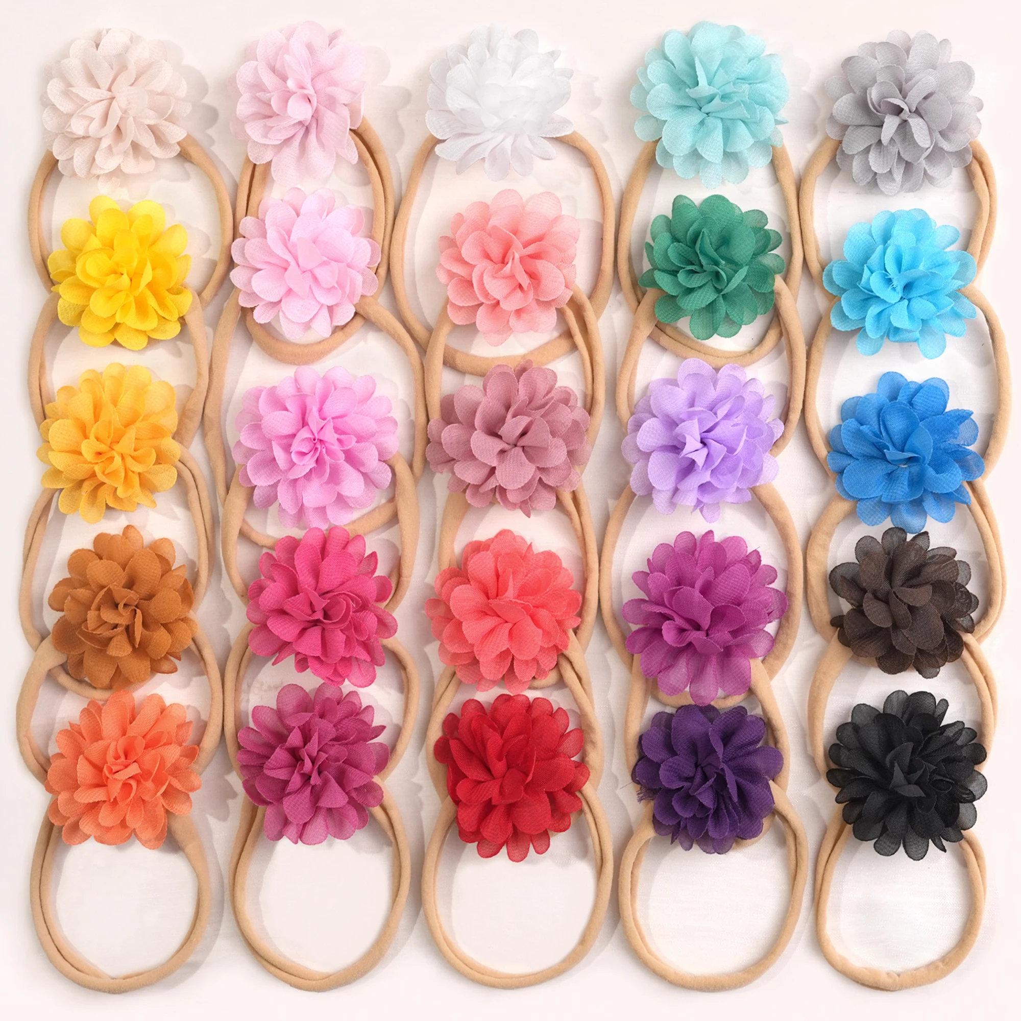 25 Colors Baby Girls Chiffon Flower Nylon Headbands Soft Stretchy Hairbands for Newborn Toddler Infant Hair Accessories
25 Colors Baby Girls Chiffon Flower Nylon Headbands Soft Stretchy Hairbands for Newborn Toddler Infant Hair Accessories