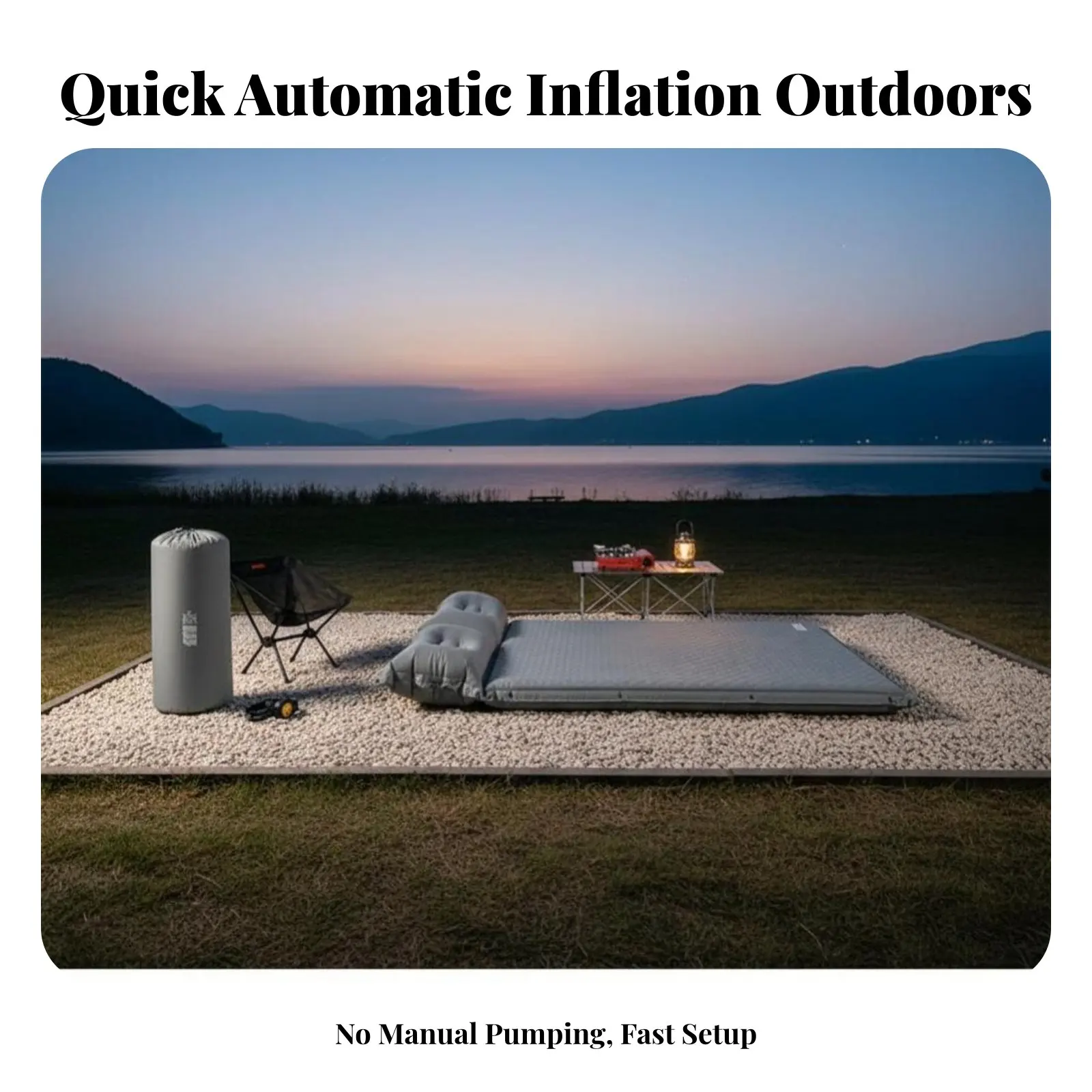 Camping Inflatable Mattress, Self-Inflating Sleeping Pad, Outdoor Tent Air Mat, Multiple Thickness Options, Upgraded Pillow,
Camping Inflatable Mattress, Self-Inflating Sleeping Pad, Outdoor Tent Air Mat, Multiple Thickness Options, Upgraded Pillow,