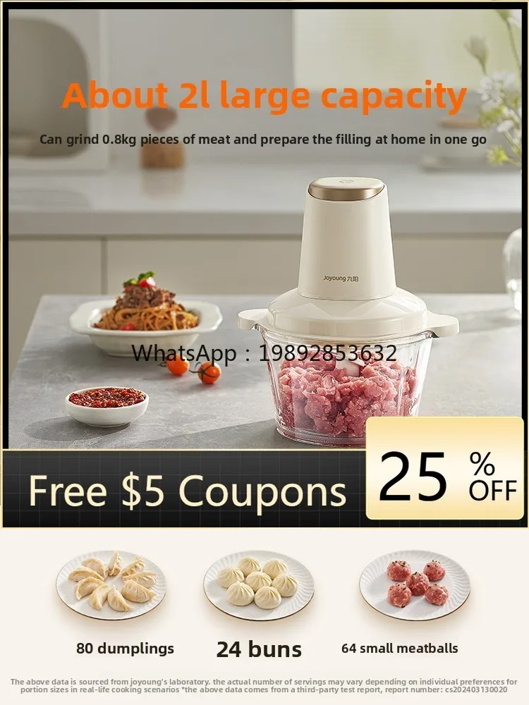 ZZ Meat Grinder Household Fully Automatic Multi-Functional Small Electric Mixer Cooking Machine Vegetable Chopper
ZZ Meat Grinder Household Fully Automatic Multi-Functional Small Electric Mixer Cooking Machine Vegetable Chopper