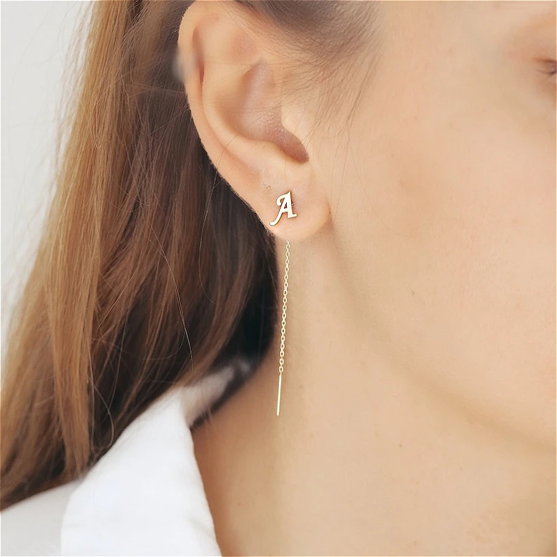 1 Pair Minimalist Long Chain Letter Earrings Tiny Initial Earring Light Luxury Tassel Drop Earrings Letters A-Z Simple Jewelry
1 Pair Minimalist Long Chain Letter Earrings Tiny Initial Earring Light Luxury Tassel Drop Earrings Letters A-Z Simple Jewelry