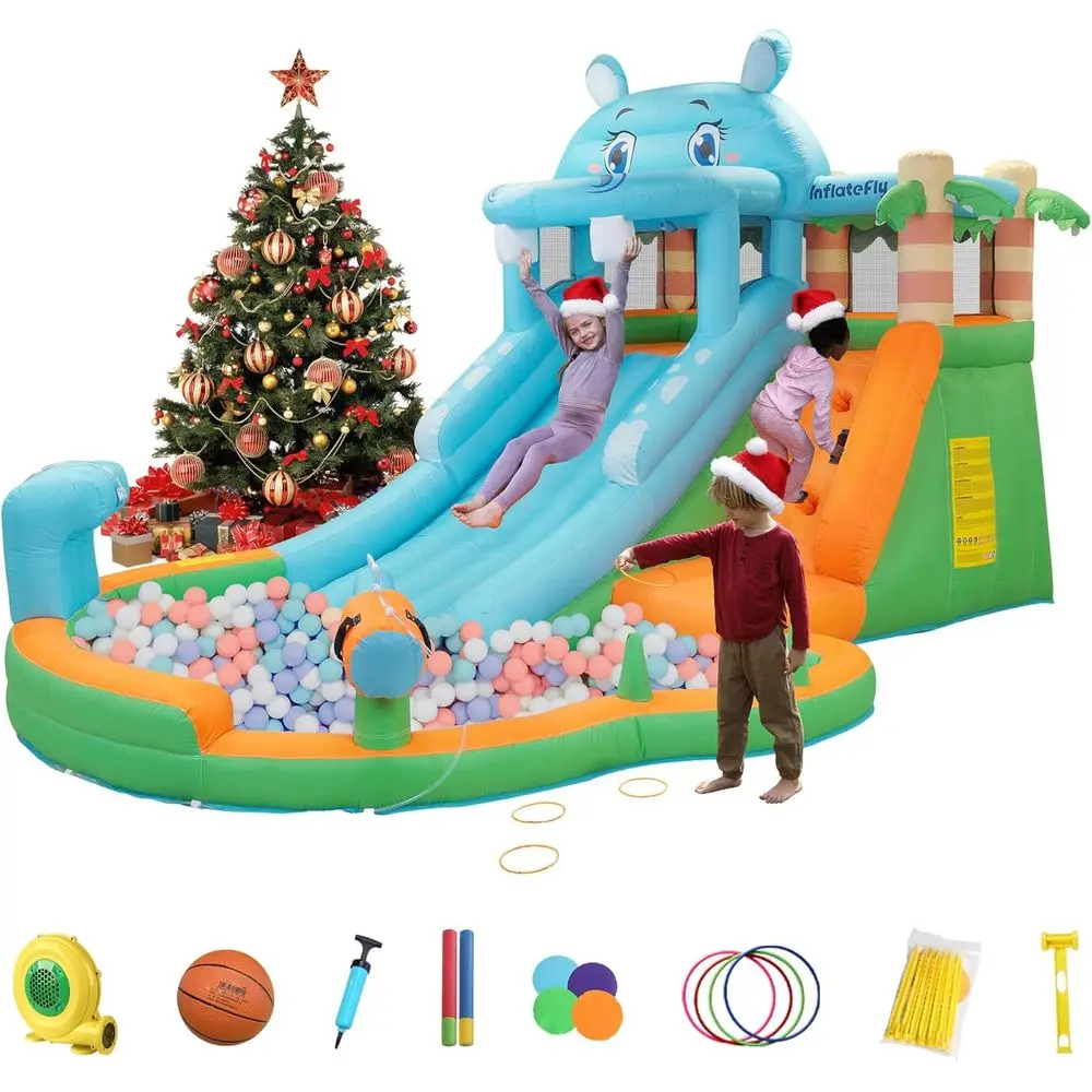 Bounce House, Iatable Bounce House для детей, игровой домик с воздуходувкой, дом для прыжков с горками, стена для скалолазания, бассейн с ямой для мячей для
Bounce House, Iatable Bounce House для детей, игровой домик с воздуходувкой, дом для прыжков с горками, стена для скалолазания, бассейн с ямой для мячей для