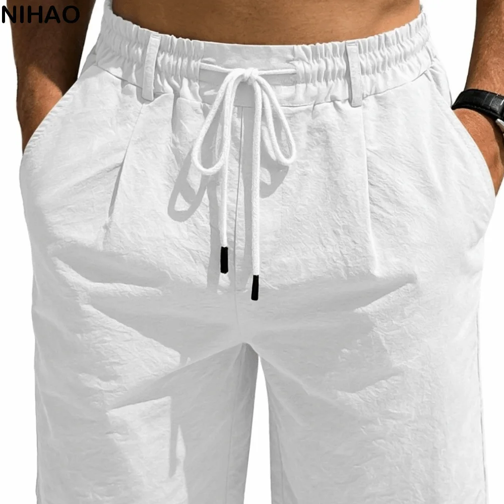 Fashionable Elastic Waist Men's Shorts Loose Fit Drawstring Five Quarter Pants Quick Dry Lightweight Sweatpants Streetwear
Fashionable Elastic Waist Men's Shorts Loose Fit Drawstring Five Quarter Pants Quick Dry Lightweight Sweatpants Streetwear