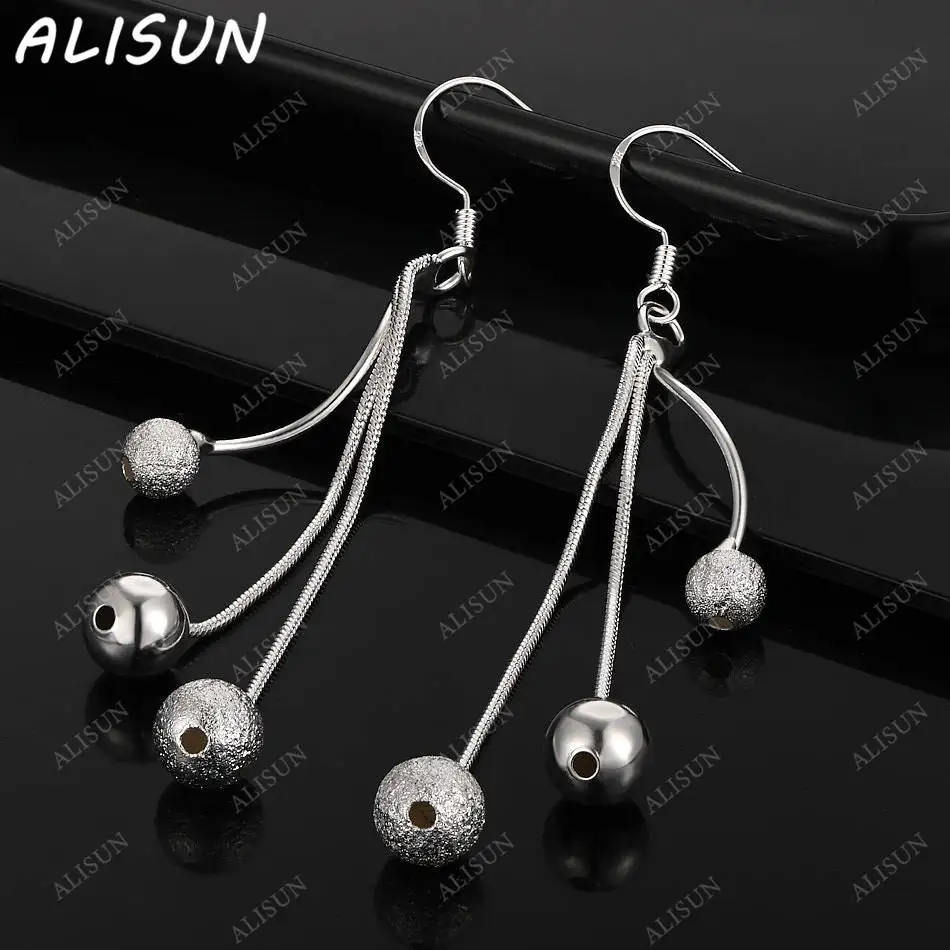 ALISUN 925 Sterling Silver Beaded Tassels Earrings Drop Earring For Women Anniversary Gift Popular Wild Fashion Romantic Jewelry
ALISUN 925 Sterling Silver Beaded Tassels Earrings Drop Earring For Women Anniversary Gift Popular Wild Fashion Romantic Jewelry
