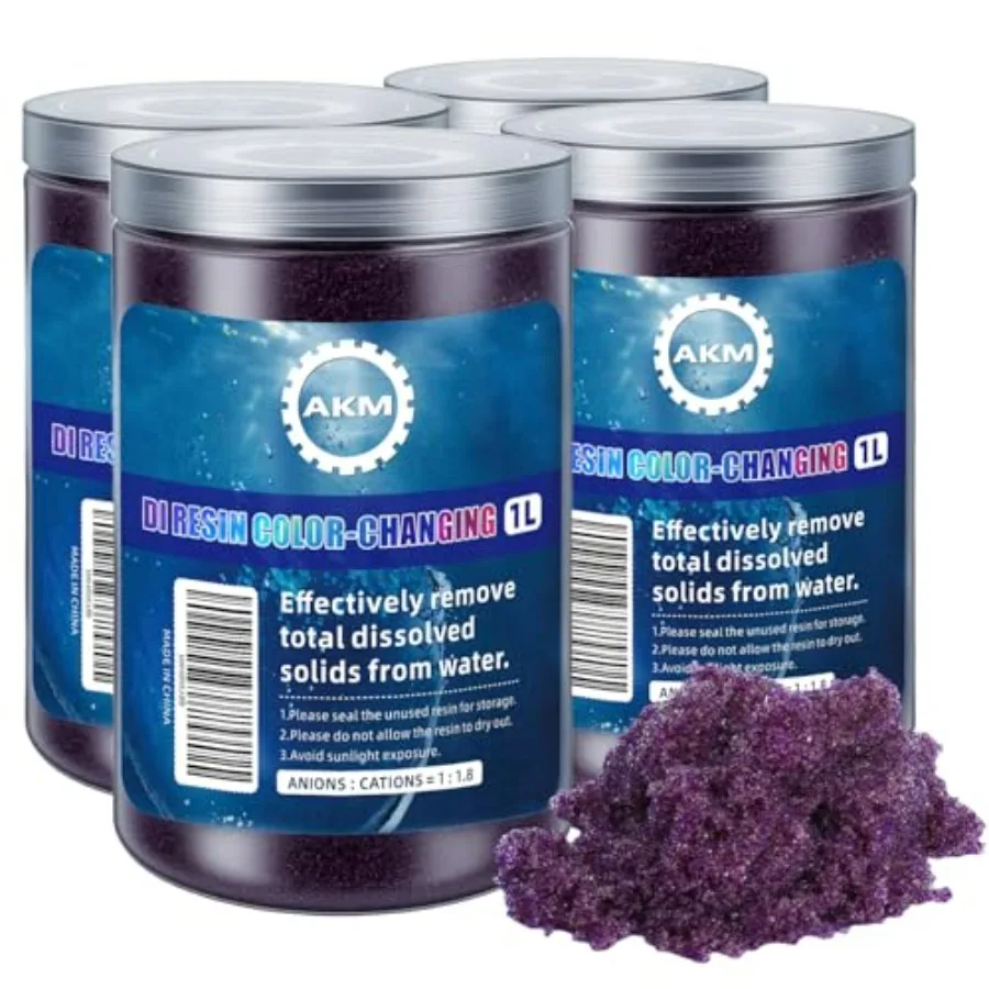 Mixed Bed Color Changing Deionized DI Resin Filter Fill for Car Wash System and Aquarium Filters, Blue/White, High-Capacity Reg
Mixed Bed Color Changing Deionized DI Resin Filter Fill for Car Wash System and Aquarium Filters, Blue/White, High-Capacity Reg