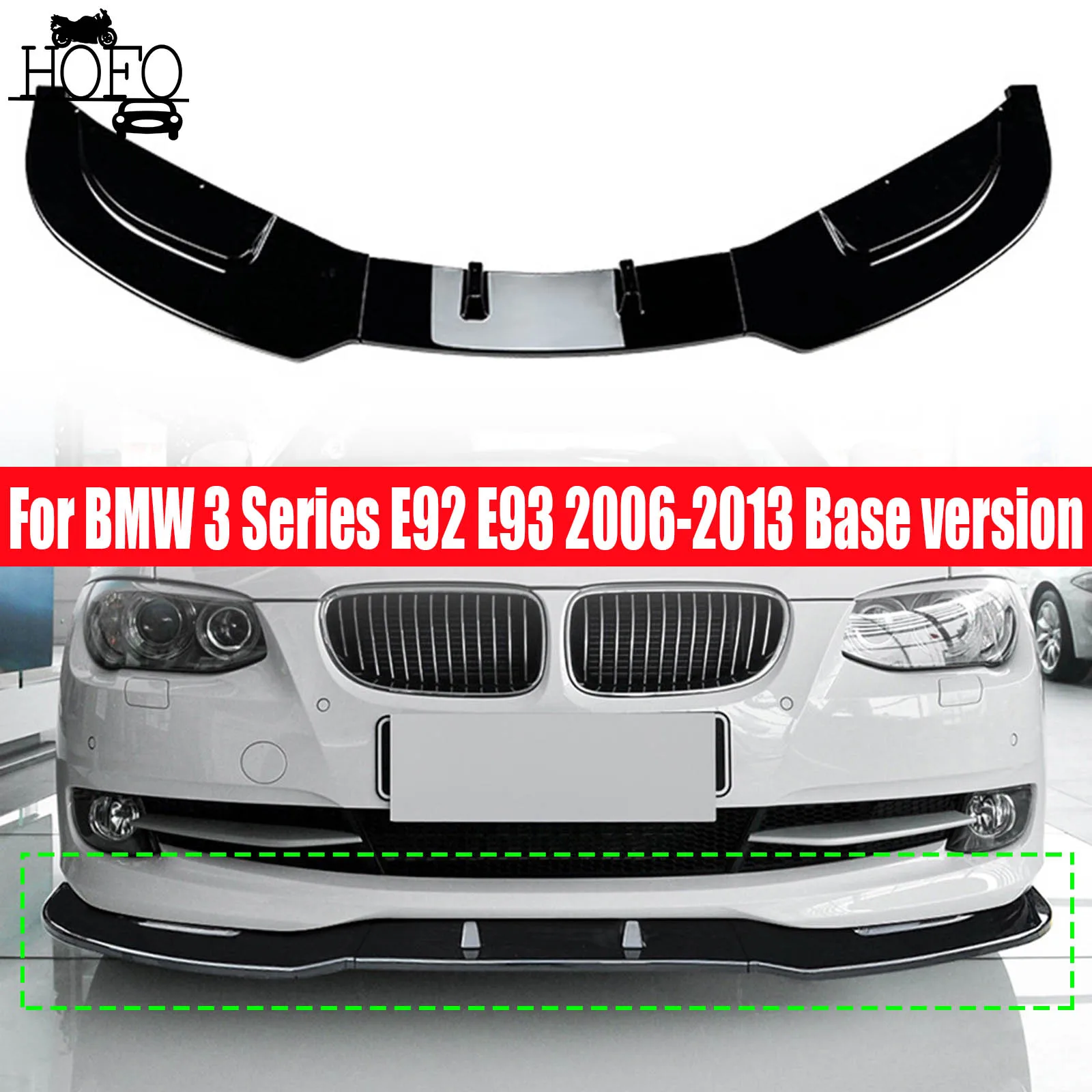 Front Bumper Lip Spoiler Canard Diffuser Covers Body Kits For BMW 3 Series E92 E93 2006-2013 Base version Car Accessories
Front Bumper Lip Spoiler Canard Diffuser Covers Body Kits For BMW 3 Series E92 E93 2006-2013 Base version Car Accessories