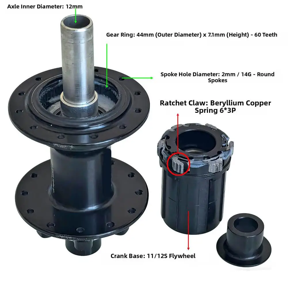 Sealed Bearing Bike Hub Pair 24 Spoke 100mm Front 142mm Rear For HG 11 12 Speed With 12mm Thru Axle 6 Bolt Disc Mount
Sealed Bearing Bike Hub Pair 24 Spoke 100mm Front 142mm Rear For HG 11 12 Speed With 12mm Thru Axle 6 Bolt Disc Mount