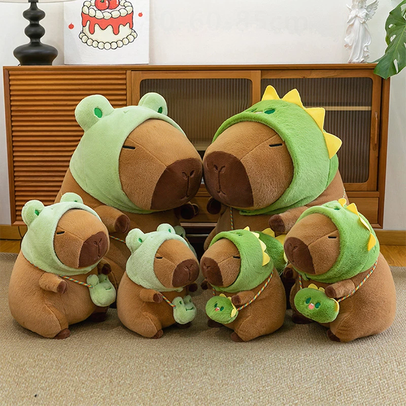Kawaii Stuffed Capybara Plush Toy Animal Transformation Capybara Stuffed Doll Soft Cuddly Pillow Gift for Kids Birthday Xmas
Kawaii Stuffed Capybara Plush Toy Animal Transformation Capybara Stuffed Doll Soft Cuddly Pillow Gift for Kids Birthday Xmas