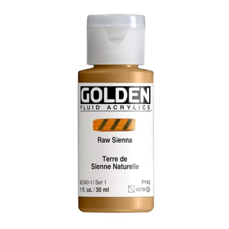 Fluid Acrylic Paint 1 Ounce-Raw Sienna
Fluid Acrylic Paint 1 Ounce-Raw Sienna