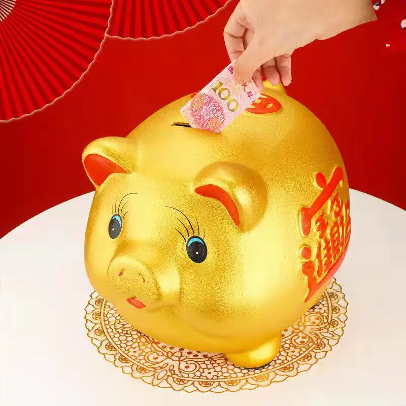 Pig Storage Money Boxes Euro Coin Room Decor Unique Chinese Style Mini Aesthetic Cute Piggy Bank Accent Spaarpot Home Products
Pig Storage Money Boxes Euro Coin Room Decor Unique Chinese Style Mini Aesthetic Cute Piggy Bank Accent Spaarpot Home Products