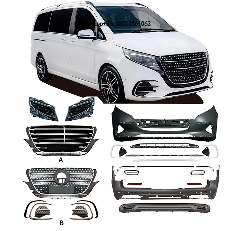 TDCMY Upgrade Body Kit Include Front and Rear Bumper Assembly With Grille for Vito 2016-2024
TDCMY Upgrade Body Kit Include Front and Rear Bumper Assembly With Grille for Vito 2016-2024