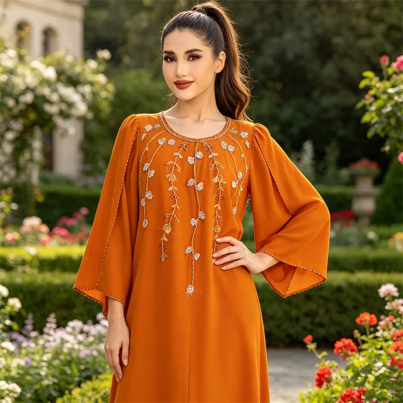 Diamonds Dubai Abaya Women Flare Sleeve Evening Party Muslim Dress Morocco Kaftan Djellaba Islam Clothing Robe Jalabiya Vestidos
Diamonds Dubai Abaya Women Flare Sleeve Evening Party Muslim Dress Morocco Kaftan Djellaba Islam Clothing Robe Jalabiya Vestidos