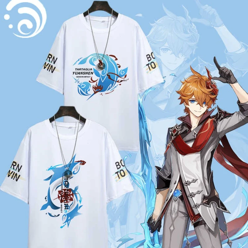 Genshin Impact Tartaglia Hu Tao Ganyu Kamisato Ayaka Anime Printed Tshirt Unisex Harajuku Retro Tshirt Top Wome's Short Sleeve
Genshin Impact Tartaglia Hu Tao Ganyu Kamisato Ayaka Anime Printed Tshirt Unisex Harajuku Retro Tshirt Top Wome's Short Sleeve
