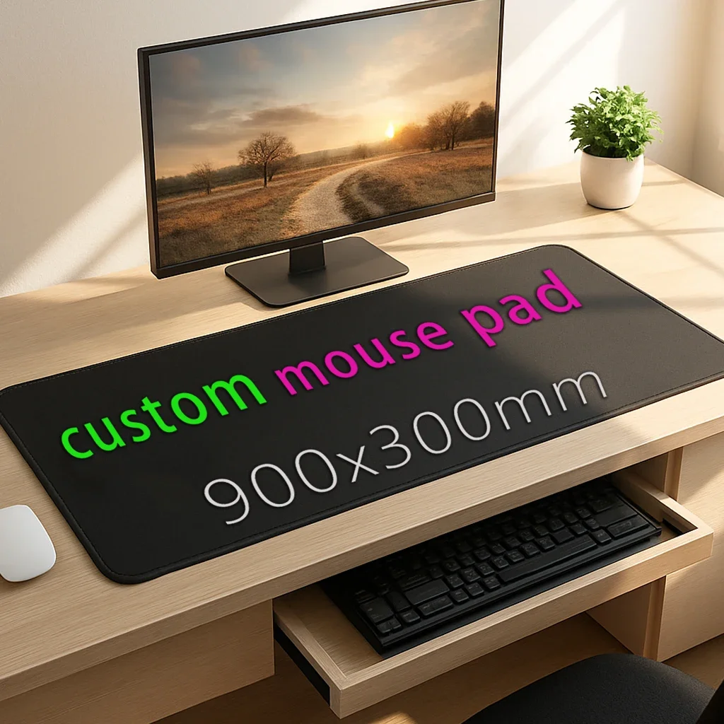 Custom Desk mat 900x300mm 3mm 4mm 5mm Mouse Pad Mausepad Speed Large Gamer Accessories for Pc
Custom Desk mat 900x300mm 3mm 4mm 5mm Mouse Pad Mausepad Speed Large Gamer Accessories for Pc