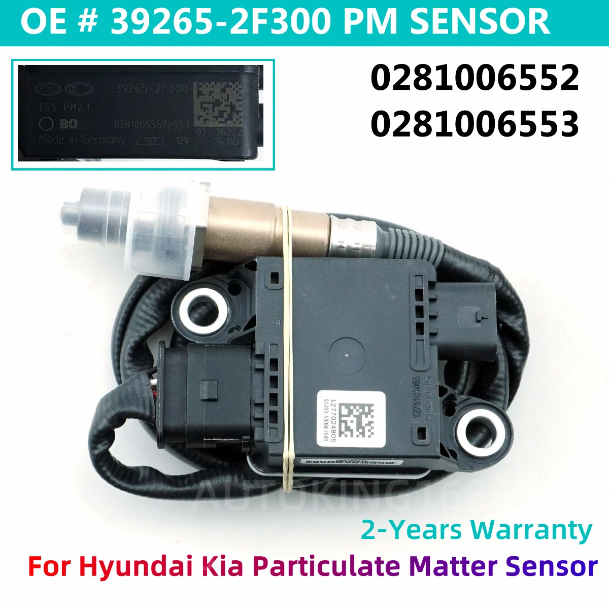 39265-2F300 Датчик частиц PM 392652F300 0281006552 0281006553 1277022822 Для KIA SORENTO Hyundai SANTA FE
39265-2F300 Датчик частиц PM 392652F300 0281006552 0281006553 1277022822 Для KIA SORENTO Hyundai SANTA FE