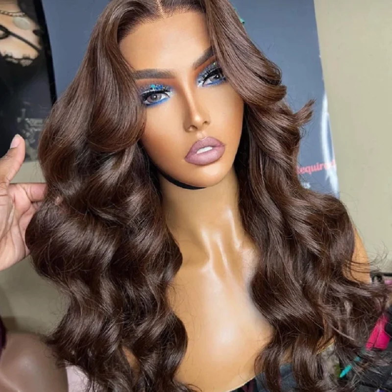 Dark Brown 28inch Body Wave Glueless 5x5 Silk BaseJewish Human Hair Wig Baby Hair HD Lace European Hair Preplucked Daily
Dark Brown 28inch Body Wave Glueless 5x5 Silk BaseJewish Human Hair Wig Baby Hair HD Lace European Hair Preplucked Daily