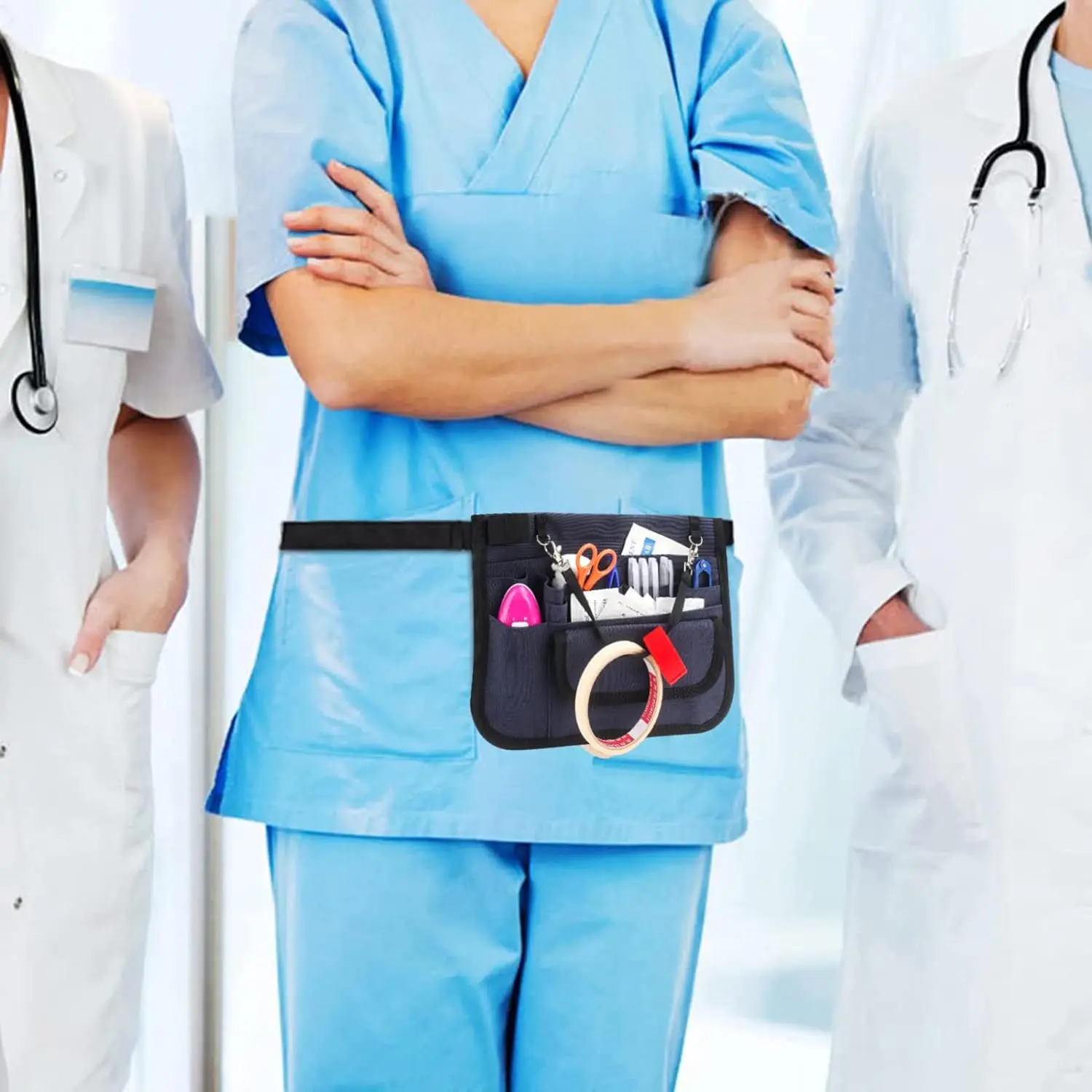 Portable nurse aide waist bag, housekeeping attendant waist bag, durable Oxford cloth cleaning worker tool bag
Portable nurse aide waist bag, housekeeping attendant waist bag, durable Oxford cloth cleaning worker tool bag