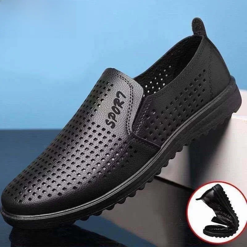 Men's Summer Leather Shoes 2026 New Hollow out Breathable Slip-On Driving Casual Business Shoes round Toe PVC Outsole
Men's Summer Leather Shoes 2026 New Hollow out Breathable Slip-On Driving Casual Business Shoes round Toe PVC Outsole