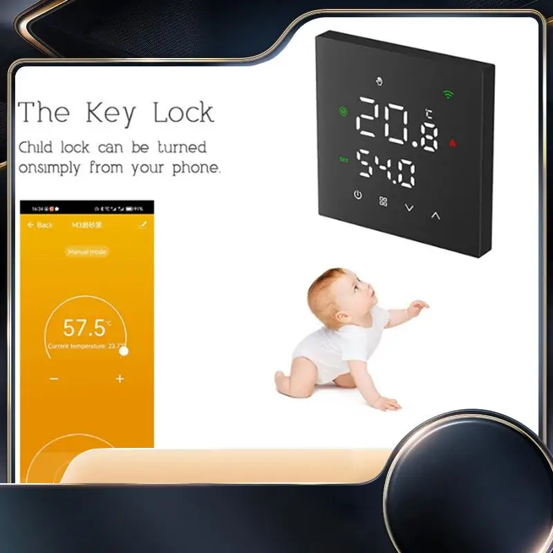 Tuya Wifi Smart Thermostat Smart Electric Floor Heating Temperature Controller Switch For Google Home Alexa Alice A-N34R
Tuya Wifi Smart Thermostat Smart Electric Floor Heating Temperature Controller Switch For Google Home Alexa Alice A-N34R