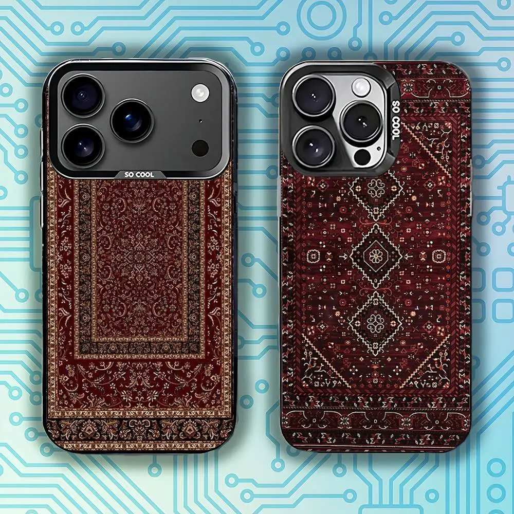 Classical Persian Carpet Pattern Phone Case For iPhone 17,16,15,14,13,12,11,Pro,Max,Plus,E,Air,Mini Black Tpu Cover
Classical Persian Carpet Pattern Phone Case For iPhone 17,16,15,14,13,12,11,Pro,Max,Plus,E,Air,Mini Black Tpu Cover