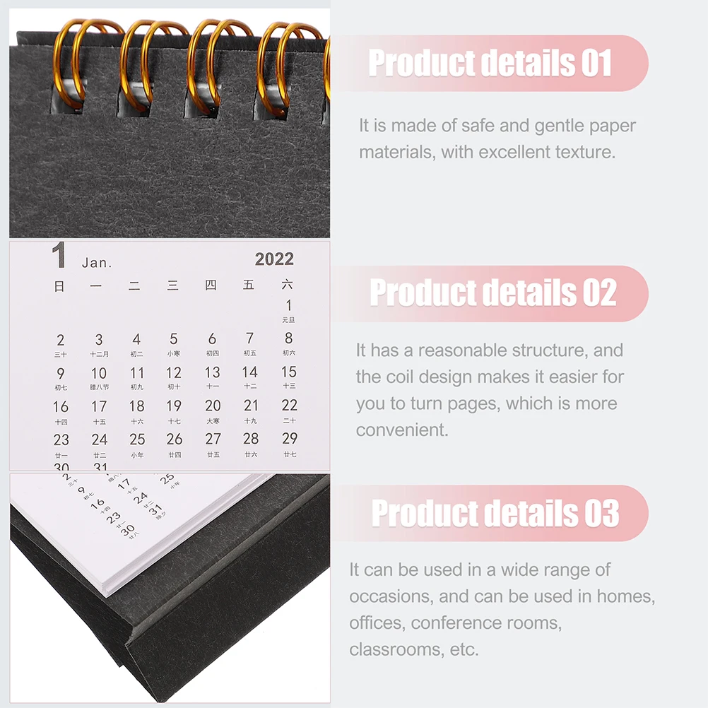 2 Pcs Mini Desktop Calendar 2022 Paper Table Agenda Simple Student Planner Creative Practical Use Small Desk Schedule Memo Pad
2 Pcs Mini Desktop Calendar 2022 Paper Table Agenda Simple Student Planner Creative Practical Use Small Desk Schedule Memo Pad