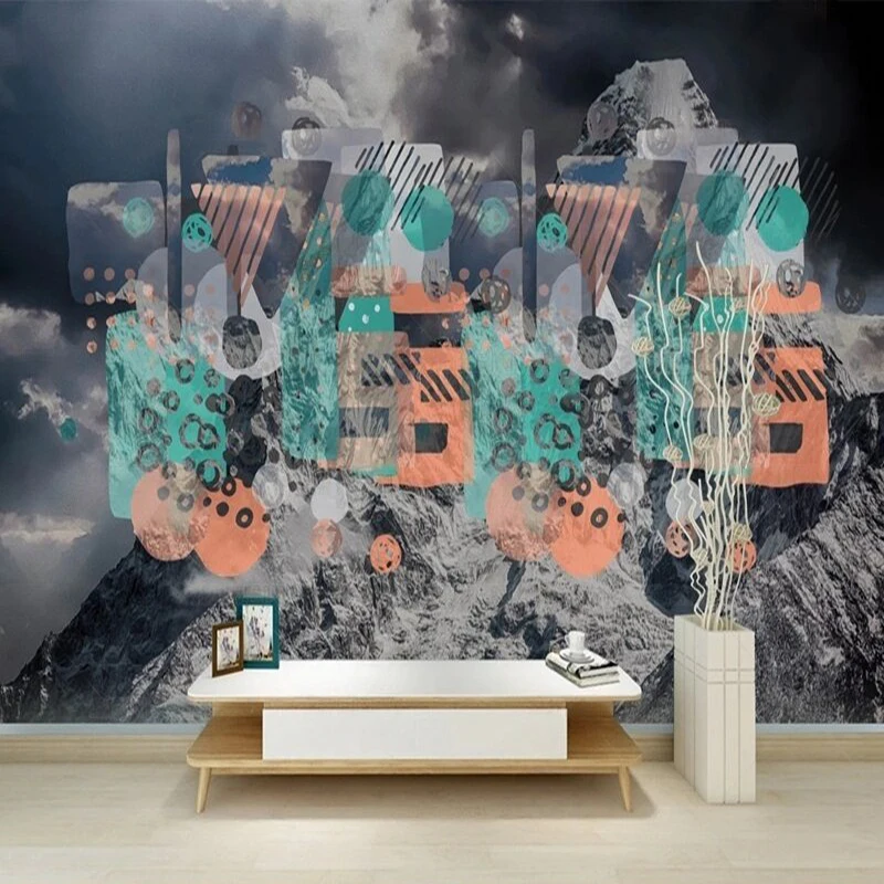 Простой креативный снежный горный геометрический пейзаж в европейском стиле, роскошное украшение для дома, фоновая стена
Простой креативный снежный горный геометрический пейзаж в европейском стиле, роскошное украшение для дома, фоновая стена