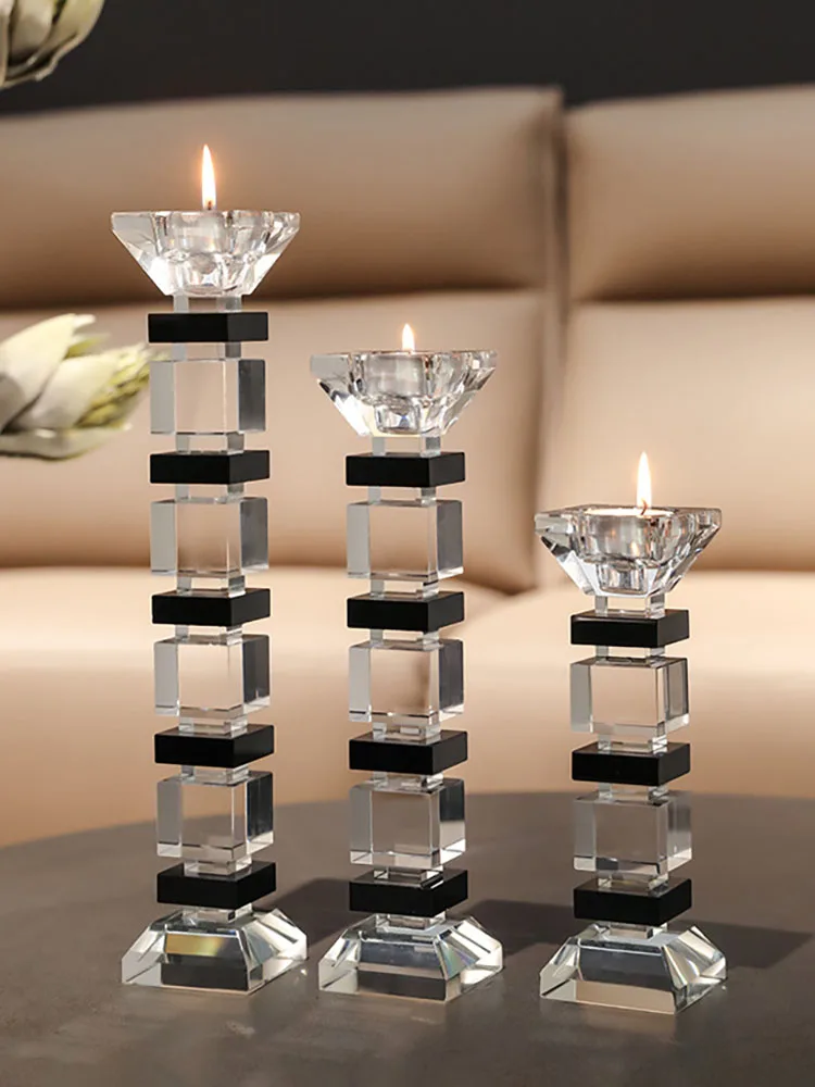 High Quality Candlestick Crystal Candle Holder Decorative Romantic Candlelight Dinner Candle Rack Candles Stand Ornament
High Quality Candlestick Crystal Candle Holder Decorative Romantic Candlelight Dinner Candle Rack Candles Stand Ornament
