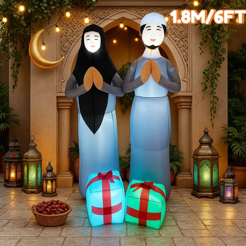 Надувное украшение для улицы в виде замка на Рамадан с LED-подсветкой, для мусульманского исламского праздника Ид Мубарак, для двора и сада
Надувное украшение для улицы в виде замка на Рамадан с LED-подсветкой, для мусульманского исламского праздника Ид Мубарак, для двора и сада