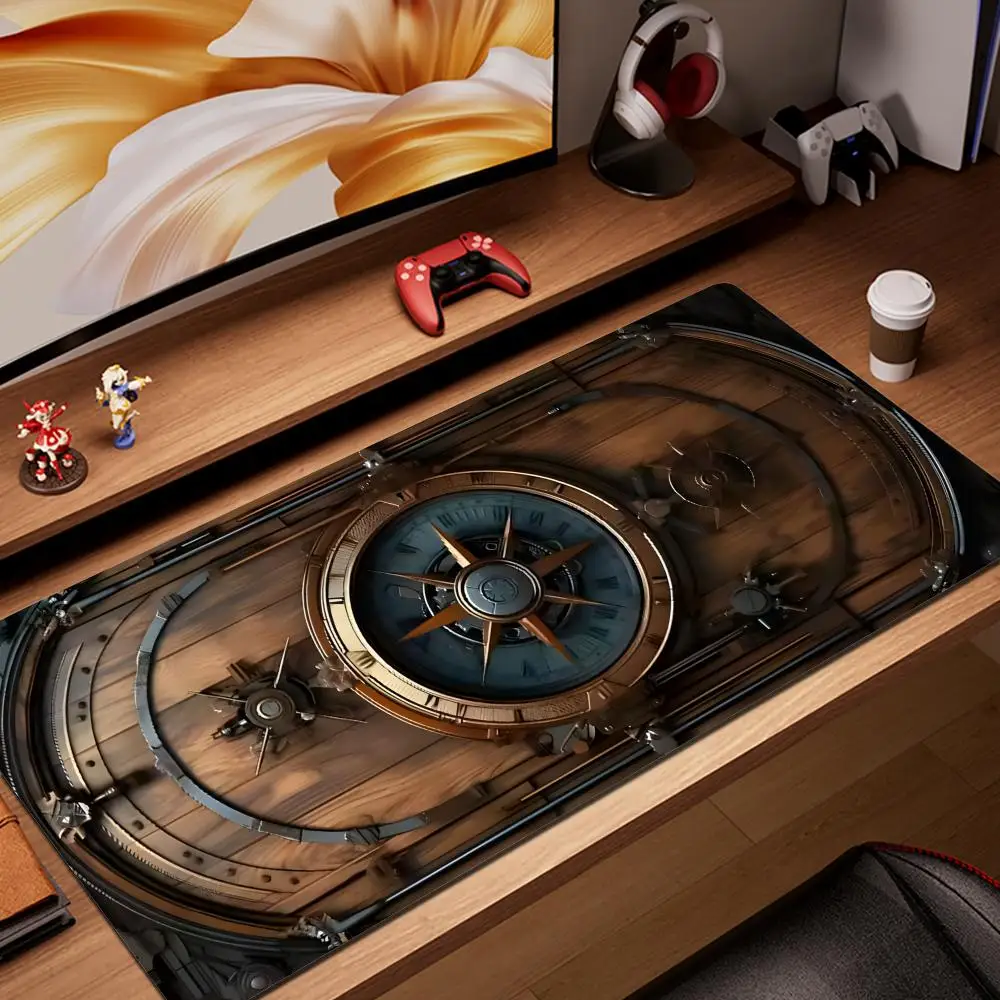 Vintage Steampunk Compass Design Mouse Pad Large Gaming Office Desk Mat Non-Slip Stitched Edges for and Home Office HYBXAXC
Vintage Steampunk Compass Design Mouse Pad Large Gaming Office Desk Mat Non-Slip Stitched Edges for and Home Office HYBXAXC