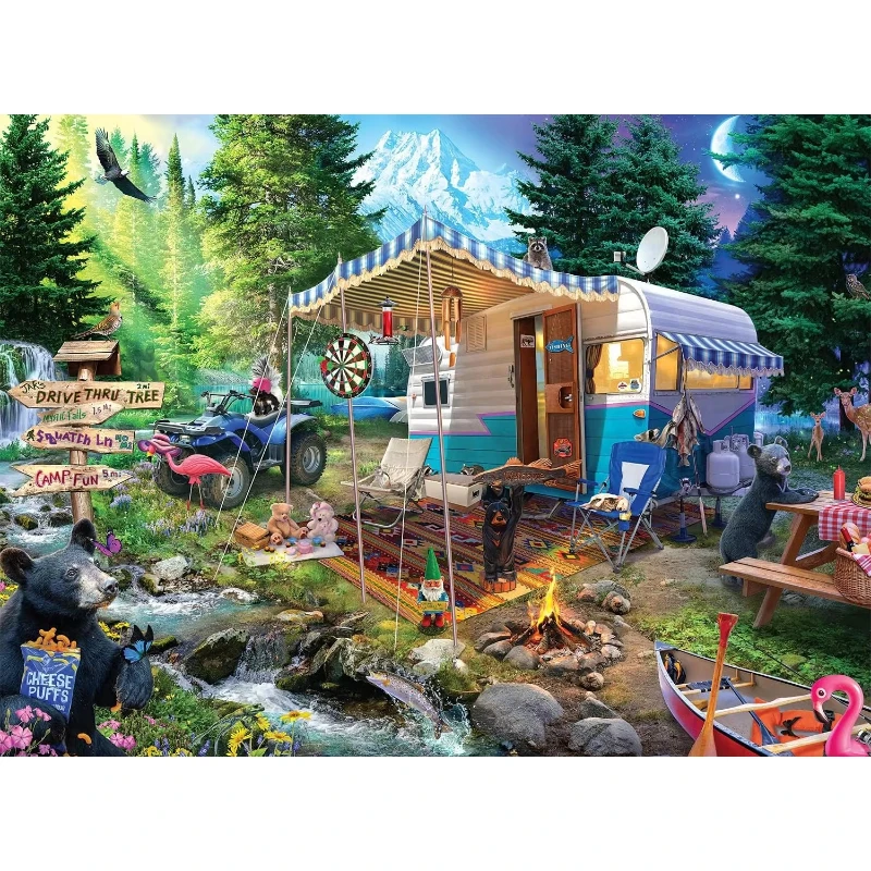 Campsite 500/1000/1200/2000PCS Jigsaw Puzzles Challenging Family Activity Games for Gameroom Bedroom Livingroom Party Gift
Campsite 500/1000/1200/2000PCS Jigsaw Puzzles Challenging Family Activity Games for Gameroom Bedroom Livingroom Party Gift