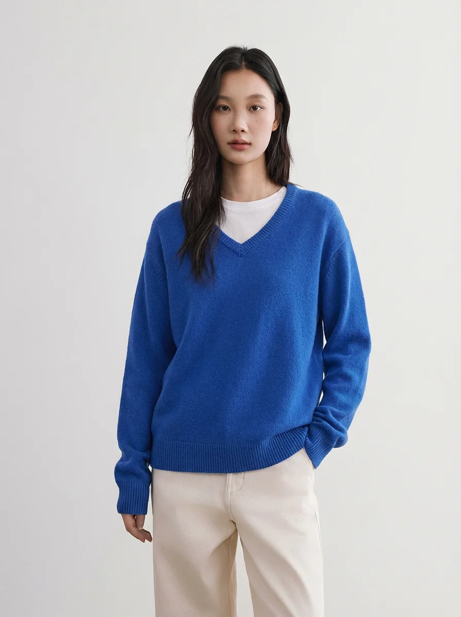 Шерстяной вязаный топ Camere с V-образным вырезом, устойчивый к деформации и скатыванию, разноцветный, 75 микрон, из баслановой шерсти, повседневный, свободного кроя, с длинными рукавами
Шерстяной вязаный топ Camere с V-образным вырезом, устойчивый к деформации и скатыванию, разноцветный, 75 микрон, из баслановой шерсти, повседневный, свободного кроя, с длинными рукавами