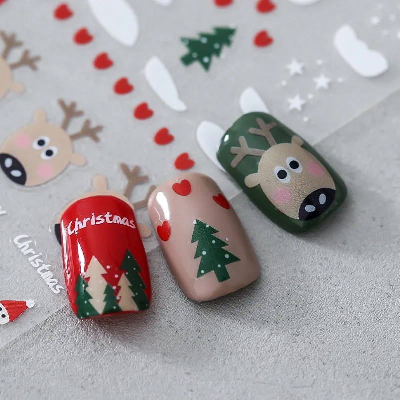 Japanese 5D Thin Tough Nail Stickers Christmas Sheer Self Adhesive Premium Vinyl Glossy Finish for Women Party Decor
Japanese 5D Thin Tough Nail Stickers Christmas Sheer Self Adhesive Premium Vinyl Glossy Finish for Women Party Decor