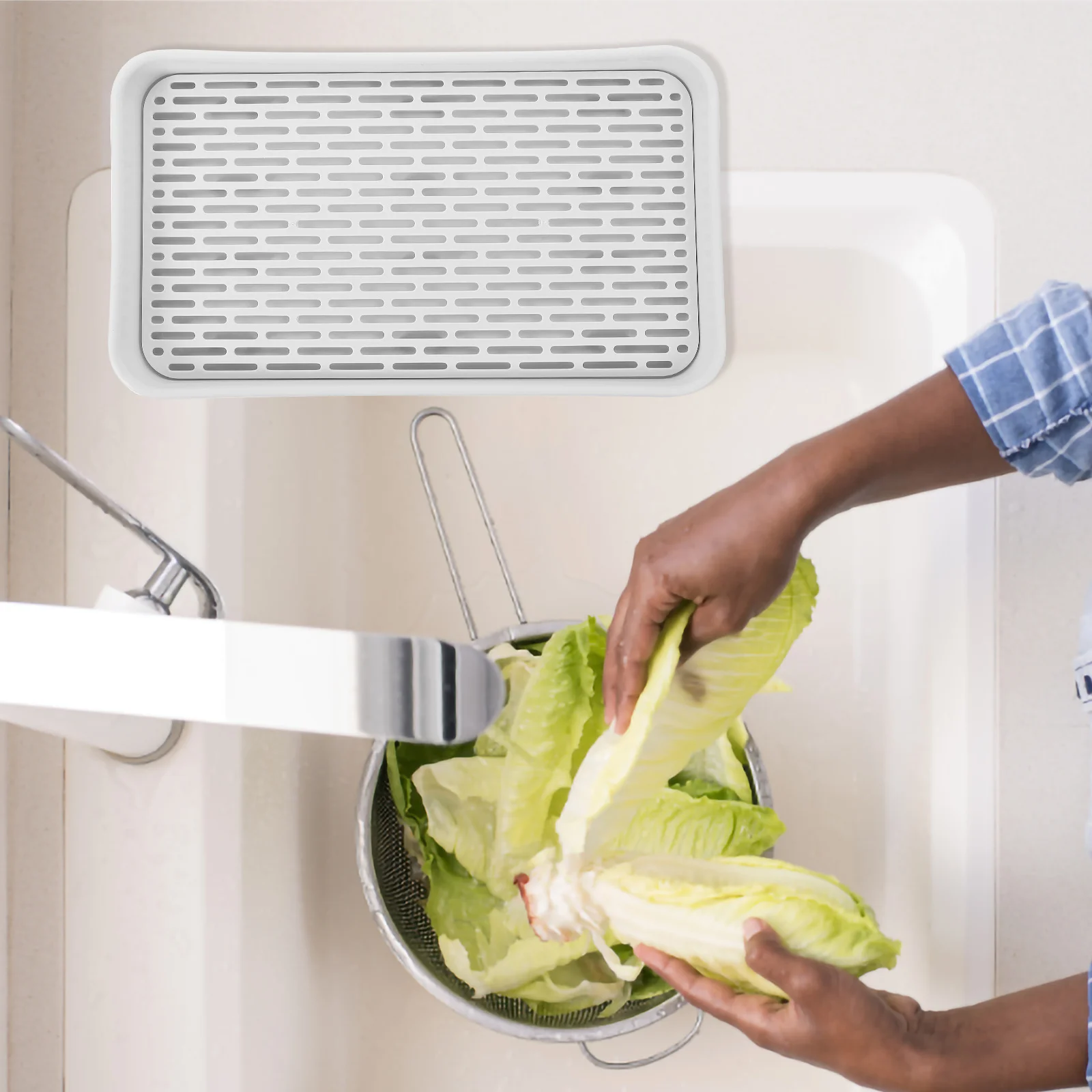 Multi-Functional Slotted Drain Tray Fruit Dish Drying Pad Detachable Water Drip Tray Kitchen Counter Tea Tableware Holder
Multi-Functional Slotted Drain Tray Fruit Dish Drying Pad Detachable Water Drip Tray Kitchen Counter Tea Tableware Holder