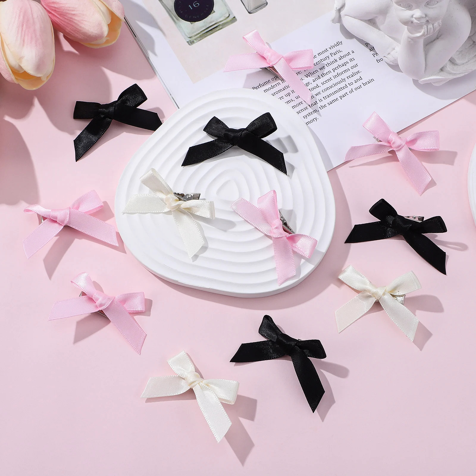 30pcs Clips Bowknot Barrettes Mini Polyester Hair Bow Clips Girls Women Hair Styling Accessories White
30pcs Clips Bowknot Barrettes Mini Polyester Hair Bow Clips Girls Women Hair Styling Accessories White