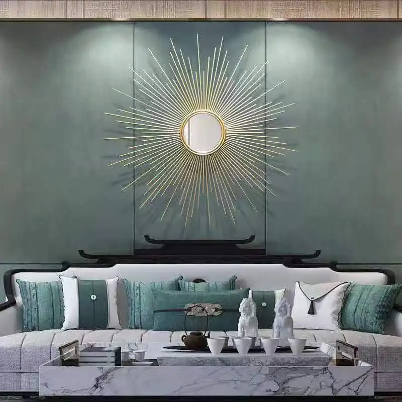 European Sunflower Mirror Wrought Iron Wall Sticker Decor Home Bathroom Wall Accessories Art Office Hotel Wall Decoration Items
European Sunflower Mirror Wrought Iron Wall Sticker Decor Home Bathroom Wall Accessories Art Office Hotel Wall Decoration Items