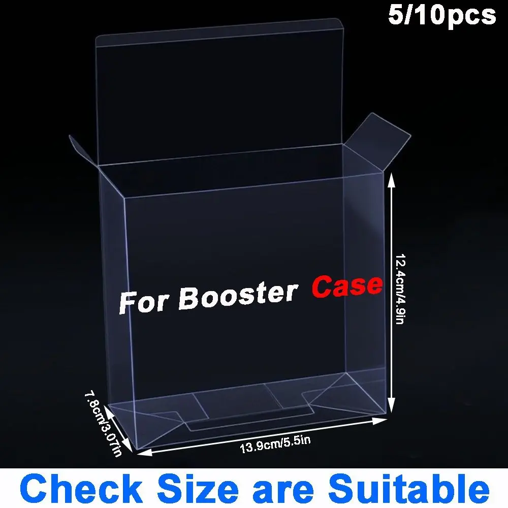 5/10 pcs 360° Clear View Plastic Protective Cases Anti-Scratch Dustproof Game Card Storage 0.5mm Thick for English Booster Box
5/10 pcs 360° Clear View Plastic Protective Cases Anti-Scratch Dustproof Game Card Storage 0.5mm Thick for English Booster Box