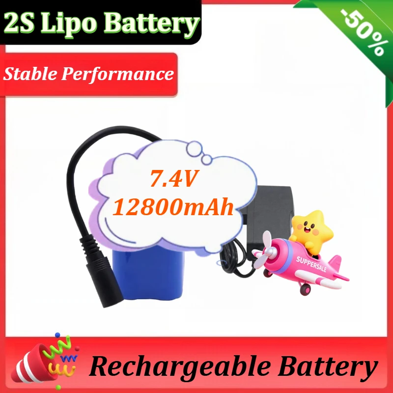 2S Lipo Battery 7.4V 12800mAh for T188 T888 2011-5 Remote Control Fish Finder Fishing Bait Boat Spare Parts RC Toys Accessories
2S Lipo Battery 7.4V 12800mAh for T188 T888 2011-5 Remote Control Fish Finder Fishing Bait Boat Spare Parts RC Toys Accessories