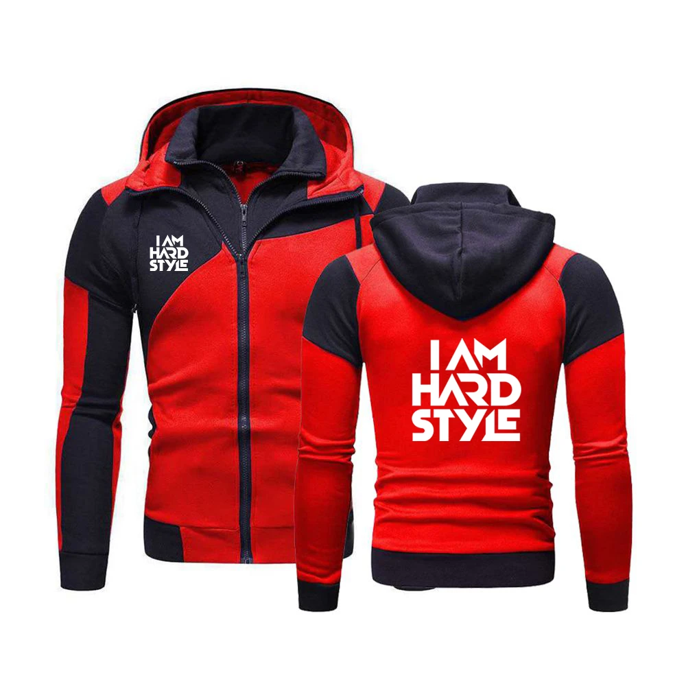 2024 Spring Autumn Men's I Am Hardstyle Logo Printing Popular High Street Hooded Double Zipper Casual Splicing Cotton Sweatshirt
2024 Spring Autumn Men's I Am Hardstyle Logo Printing Popular High Street Hooded Double Zipper Casual Splicing Cotton Sweatshirt