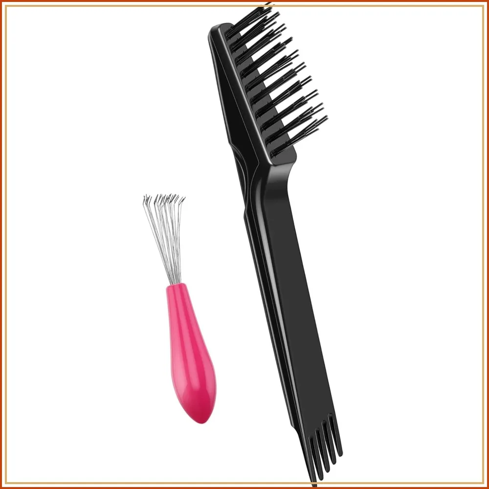 2-in-1 Hair Brush Cleaning Tool Set, Double Headed Comb Cleaner, Portable Dirt Remover for Home Salon (Pink & Black)
2-in-1 Hair Brush Cleaning Tool Set, Double Headed Comb Cleaner, Portable Dirt Remover for Home Salon (Pink & Black)