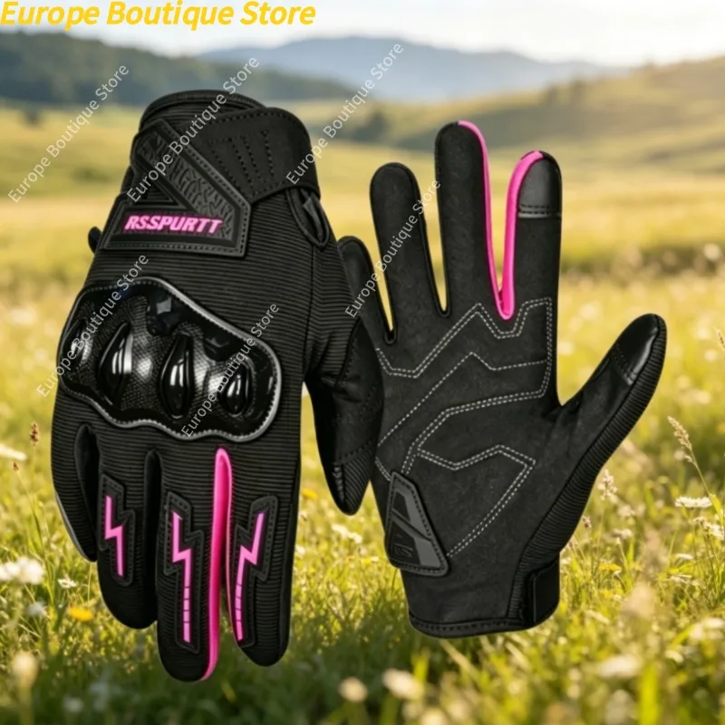 Women Summer Breathable Mesh Motorcycle Gloves Thin Lightweight Anti Slip Anti Fall Wear Resistant Riding Equipment
Women Summer Breathable Mesh Motorcycle Gloves Thin Lightweight Anti Slip Anti Fall Wear Resistant Riding Equipment