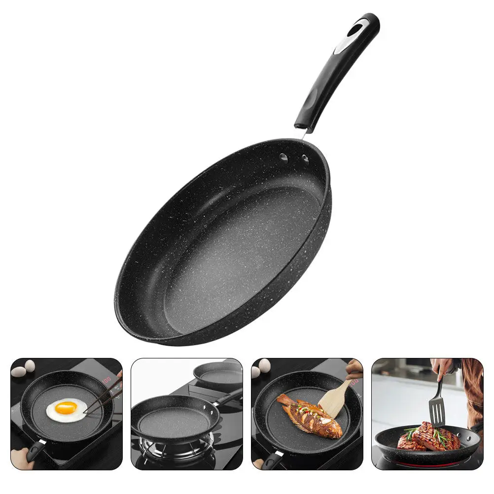 1Pcs Frying Pan Stone Non-Stick Iron Rounded Double Bottom Non-Stick Cooking Pan for Home Outdoor Steak Breakfast
1Pcs Frying Pan Stone Non-Stick Iron Rounded Double Bottom Non-Stick Cooking Pan for Home Outdoor Steak Breakfast