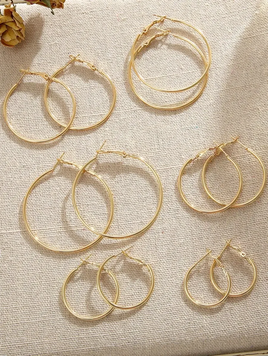 12pcs Minimalist Hoop Earrings Set For Women Versatile Fashion Jewelry
12pcs Minimalist Hoop Earrings Set For Women Versatile Fashion Jewelry