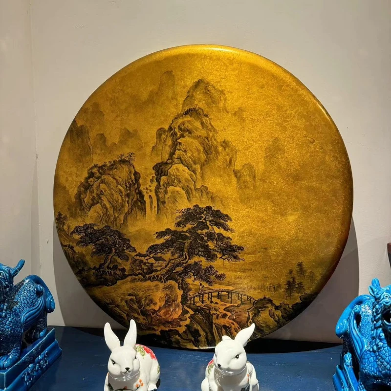 New Chinese-style entrance living room circular decoration hanging paintings
New Chinese-style entrance living room circular decoration hanging paintings