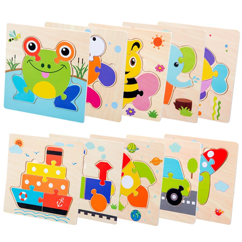 Children's Wooden Puzzle Jigsaw Toys Cartoon Animal Puzzles Intelligence Kids Montessori Early Educational Toy
Children's Wooden Puzzle Jigsaw Toys Cartoon Animal Puzzles Intelligence Kids Montessori Early Educational Toy
