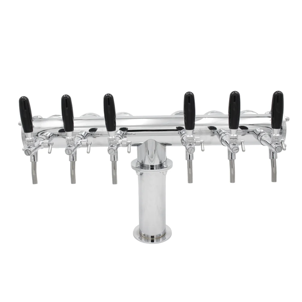 Silver Chromeplate Stainless Steel Commercial Grade Large T Style Beer Tower with 6 Taps
Silver Chromeplate Stainless Steel Commercial Grade Large T Style Beer Tower with 6 Taps