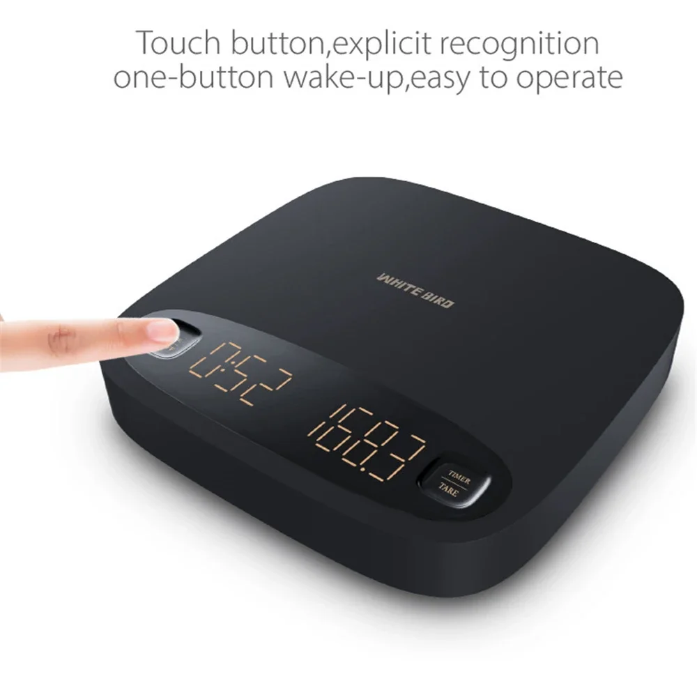 Espresso Coffee Scale USB Rechargeable Digital Kitchen Scales 2KG/0.1g High Accuracy Electronic Weighing Tools for Foods Baking
Espresso Coffee Scale USB Rechargeable Digital Kitchen Scales 2KG/0.1g High Accuracy Electronic Weighing Tools for Foods Baking