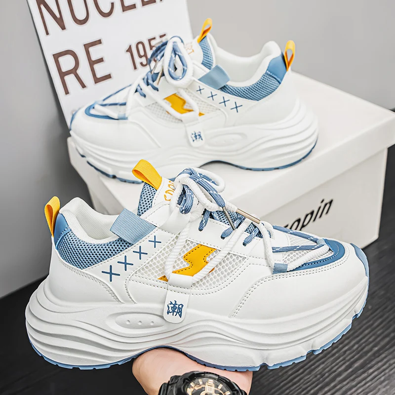 Модная и универсальная мужская повседневная спортивная обувь, нескользящие и прочные мужские туфли для папы на толстой подошве, кроссовки для бега
Модная и универсальная мужская повседневная спортивная обувь, нескользящие и прочные мужские туфли для папы на толстой подошве, кроссовки для бега