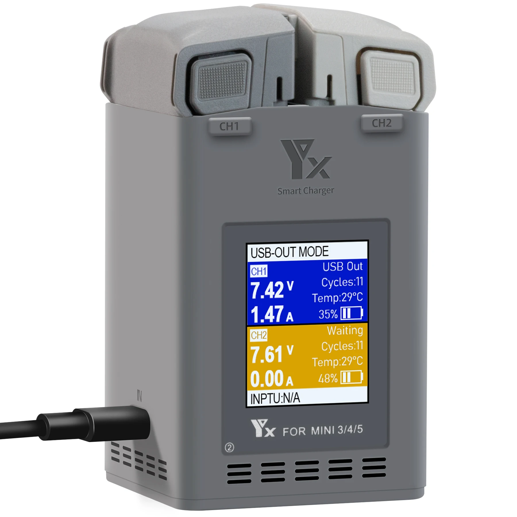 Charging Manager,Standard and Extended-life Batteries for DJI Mini 5 Pro, Mini 4 Pro, Mini 3 Pro, and Mini 3
Charging Manager,Standard and Extended-life Batteries for DJI Mini 5 Pro, Mini 4 Pro, Mini 3 Pro, and Mini 3