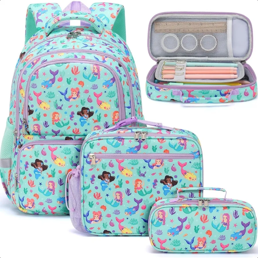 Backpack for School Girls 3PCS Waterproof Toddler School Bag Cute Bookbag Set with Lunch Box Pencil Case for Preschool Kinderga
Backpack for School Girls 3PCS Waterproof Toddler School Bag Cute Bookbag Set with Lunch Box Pencil Case for Preschool Kinderga